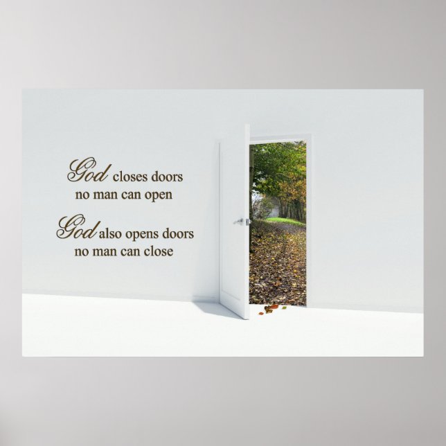 Póster Puerta de otoño (Frente)