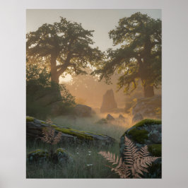 Póster Puerta de roble