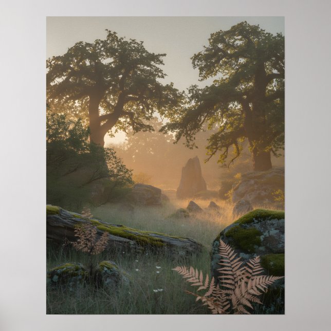Póster Puerta de roble (Frente)