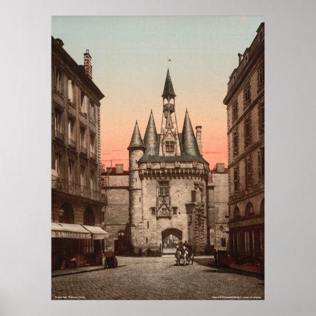 Póster Puerta de Sevilla, Burdeos, Francia (Frente)