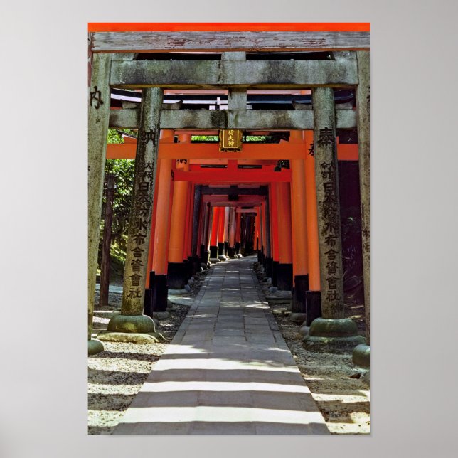 Póster Puerta de Torii - Kyoto, Japón, Asia (Frente)