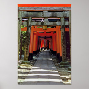 Póster Puerta de Torii - Kyoto, Japón, Asia