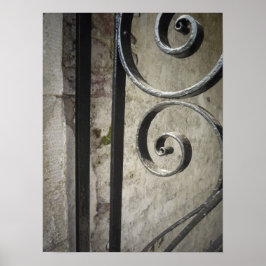 Póster Puerta de trabajo de hierro - Cierre