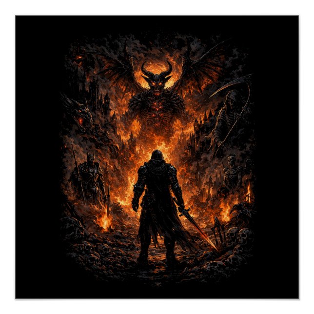 Póster Puerta del Infierno (Anverso)