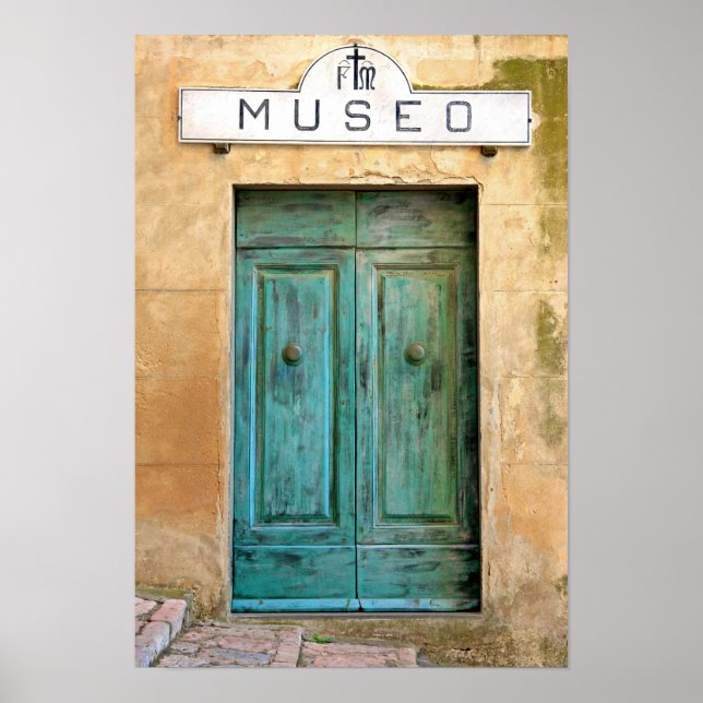 Póster Puerta del Museo Weathed (Frente)