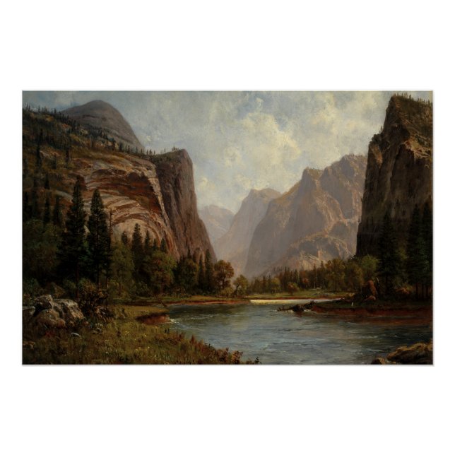 Póster Puerta del Yosemite - Albert Bierstadt (Anverso)