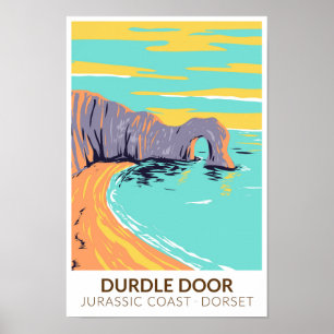 Póster Puerta Durdle En La Costa Jurásica En Dorset Engla