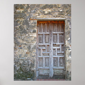 Póster Puerta Española Antigua