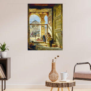 Póster Puerta Gran Mezquita de los Omeyas Damasco Bauer