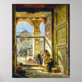 Póster Puerta Gran Mezquita de los Omeyas Damasco | Bauer