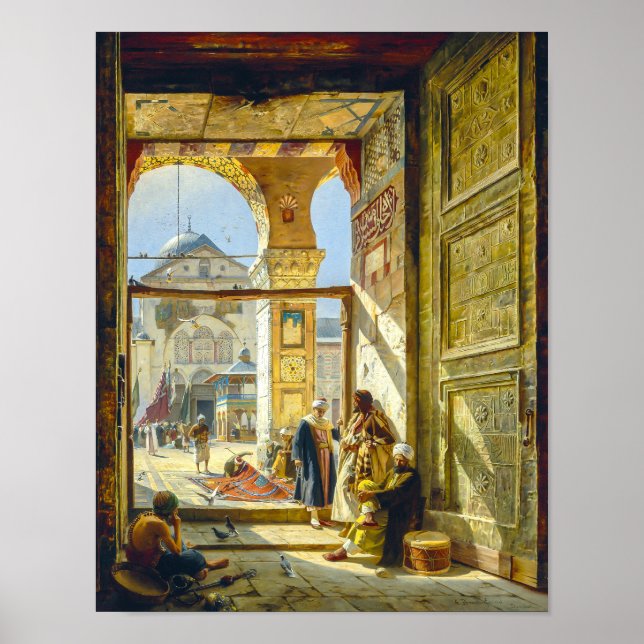 Póster Puerta Gran Mezquita de los Omeyas Damasco | Bauer (Frente)