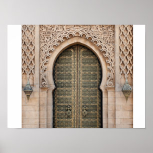 Póster Puerta marroquí