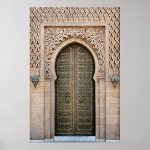 Póster Puerta marroquí