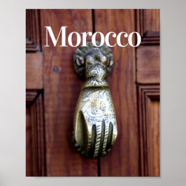 Póster Puerta marroquí | Fotografía de Marruecos al estil