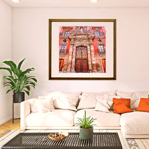 Póster Puerta morisca de San Miguel de Allende Brown y Na