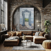 Puerta Ornamentada Onírica hacia Paisaje Místico P