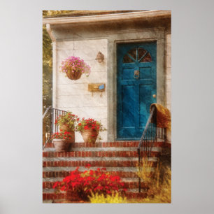 Póster Puerta - Puerta Delantera Azul