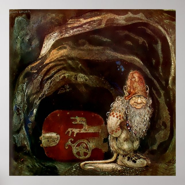 Póster "Puerta rodada" por John Bauer (Frente)