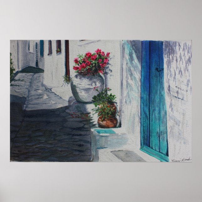 Póster Puerta Turquesa (Frente)