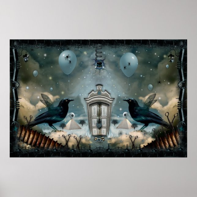 Póster Puerta Vigilada De La Psique Interior (Frente)