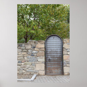 Póster Puerta Y Muro Metalizado