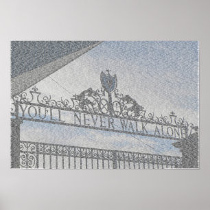 Póster Puertas de Anfield de Liverpool FC