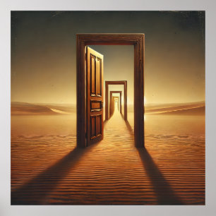 Póster Puertas de la percepción en el desierto del tiempo