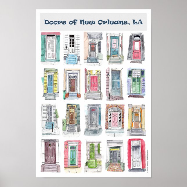 Póster Puertas de Nueva Orleans (Frente)