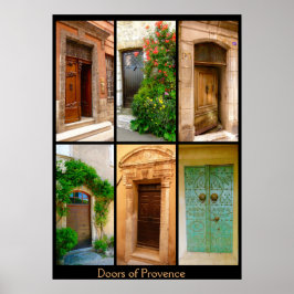 Póster Puertas de Provenza