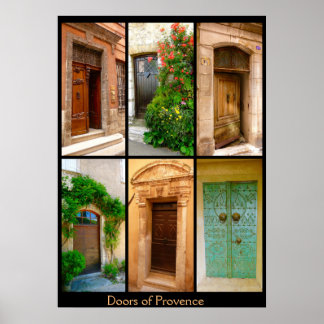 Póster Puertas de Provenza