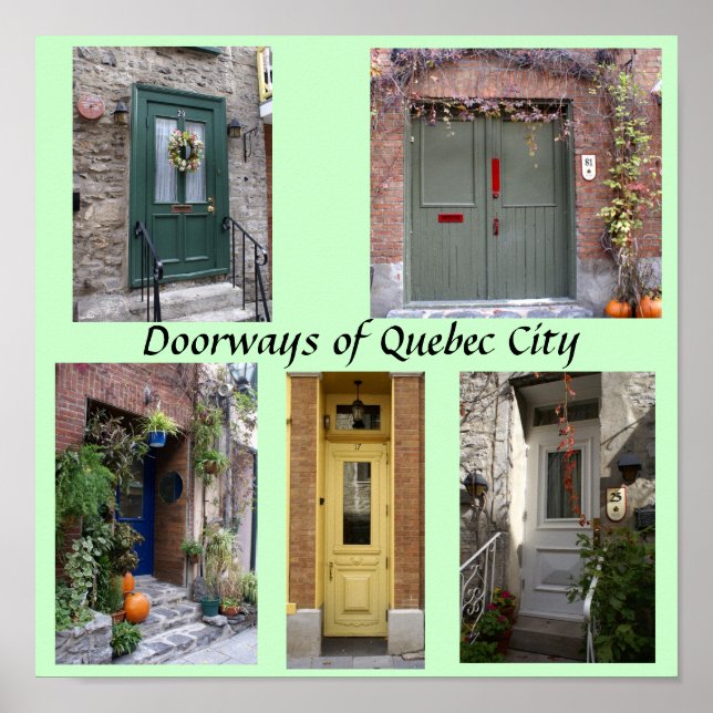Póster Puertas de Quebec (Frente)