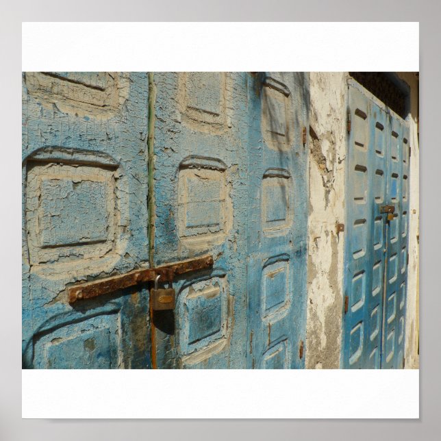 Póster puertas rajadas (Frente)