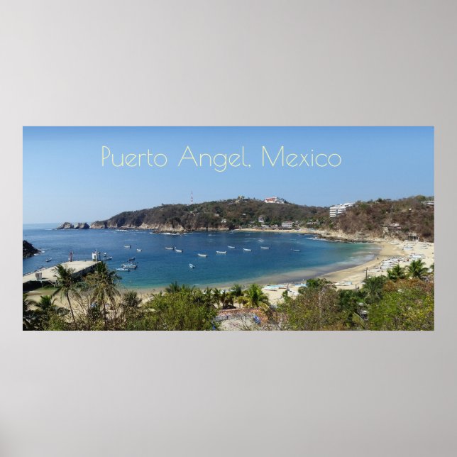 Póster Puerto Angel, México (Frente)