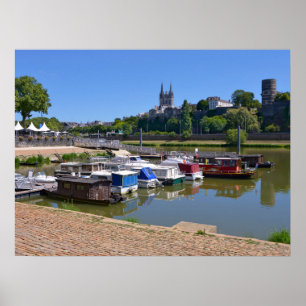 Póster Puerto de Angers en Francia