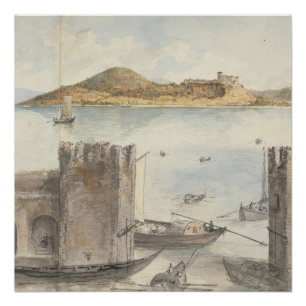 Póster Puerto de Arona (1795) Charles Gore