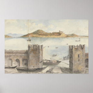 Póster Puerto de Arona (1795) Charles Gore