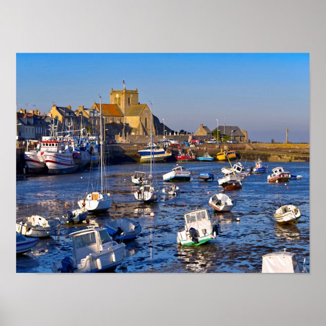 Póster Puerto de Barfleur en Francia (Frente)