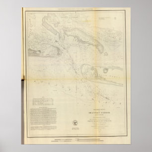 Póster Puerto de Beaufort, NC