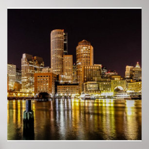 Póster Puerto de Boston