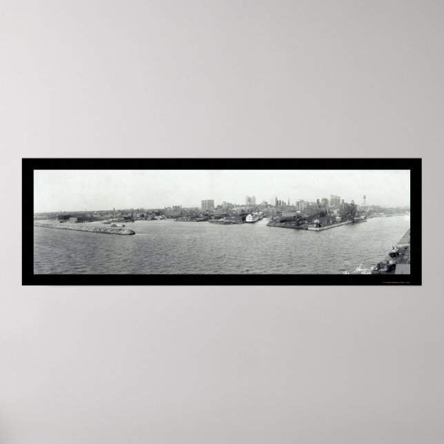 Póster Puerto de Búfalo, NY Photo 1925 (Frente)