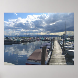 Póster puerto de burlington