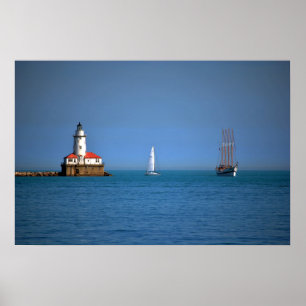 Póster Puerto de Chicago