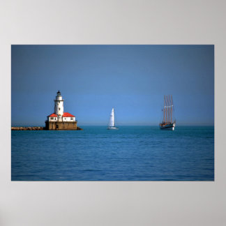 Póster Puerto de Chicago