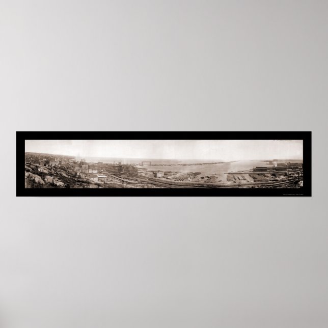 Póster Puerto de Duluth MN Photo 1913 (Frente)