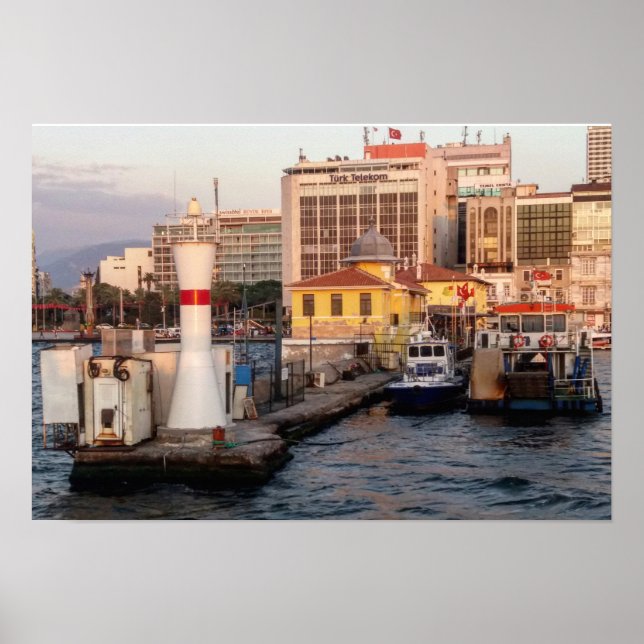 Póster Puerto de Esmirna Turquía (Frente)
