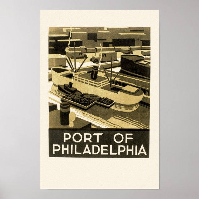 Póster Puerto de Filadelfia (Frente)