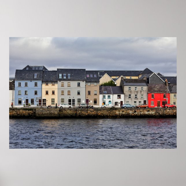 Póster Puerto de Galway, Irlanda (Frente)