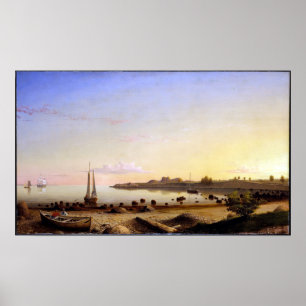 Póster Puerto de Gloucester del fuerte de la etapa del