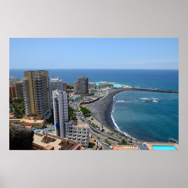 Póster Puerto de la Cruz, Tenerife, España (Frente)