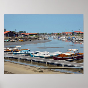 Póster Puerto de La Teste de Buch en Francia Postcard Rec